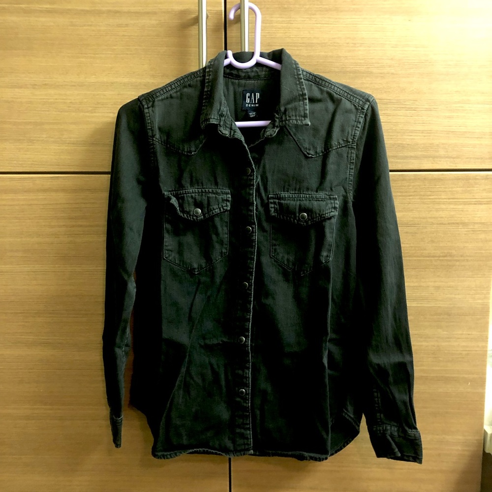 GAP Black Denim Shirt / Jacket